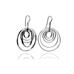 Five Concentric Hoop Earrings