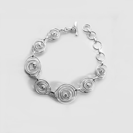 Multi Swirl Circle Bracelet