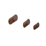 Solid Walnut Wall Hook // Round // Set of 3