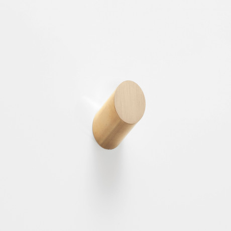 Solid Brass Wall Hook // Round