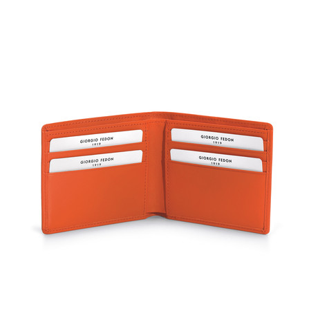 British Men's Wallet // 8-Card Small (Orange)