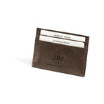 Michael Wong Men's Wallet // 4-Card Small (Brown)