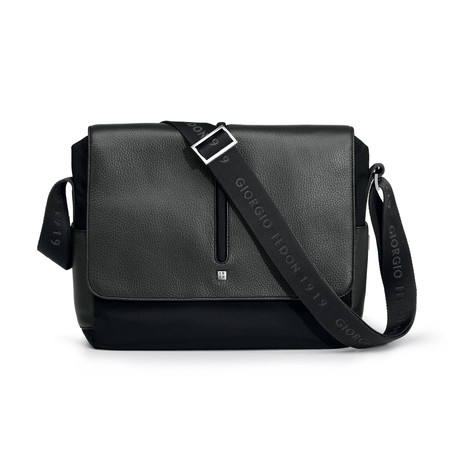 Web Style Messenger Bag // Small (Grey + Black)