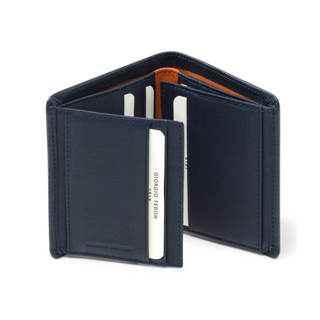 Life Evolution 14-Card Wallet (Blue & Orange)
