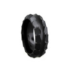 Templar Ring // 8mm Black Titanium (Size 9)