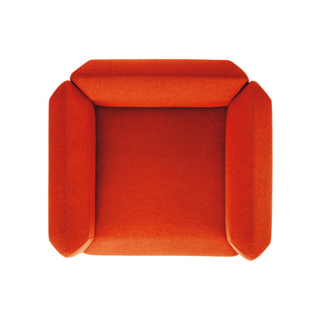 Segment Arm Chair // Dark Grey & Burnt Orange