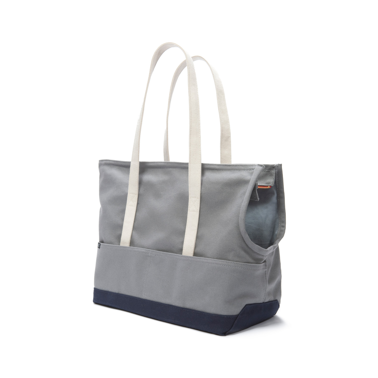 Canvas Pet Tote // Grey & Navy (Large) - Love Thy Beast - Touch of Modern