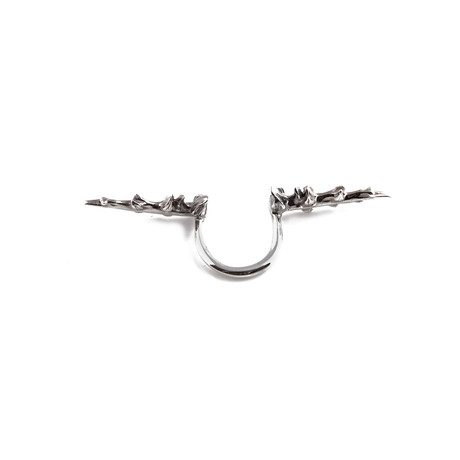 Razorfish Teeth Split Ring (Sterling Silver)
