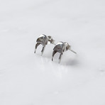 Small Stag Studs (Sterling Silver)