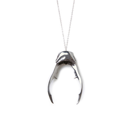 Medium Stag Necklace (Sterling Silver)
