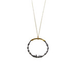 Insect Leg Necklace (24K Gold Plated Bronze & Black Ruthenium)