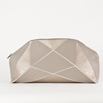 XXL Clutch // Grey + Rose Metallic