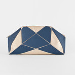 XXL Clutch // Blue + Gold