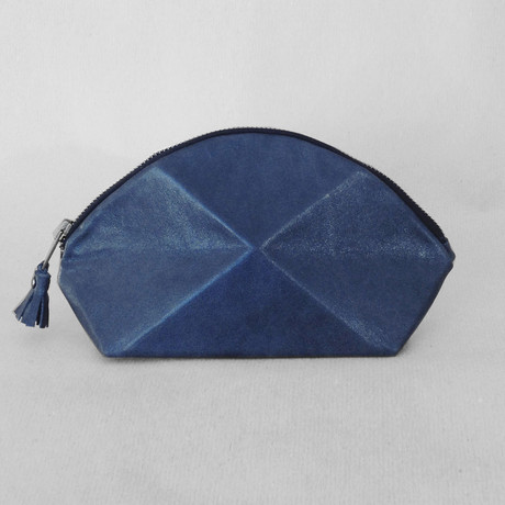 Pyramide Cosmetic Bag // Night Blue
