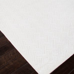 Fables Area Rug // White + White Sand (2' x 3')