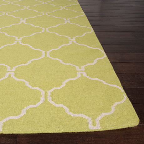 Flat-Weave Wool Delphine Rug // Yellow (5' x 8')