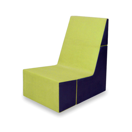 Cubit Chair // Lime + Cobalt