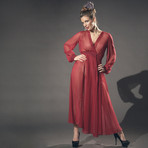 Sheer Romance Gown // Red (Large)