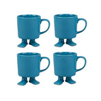 Turquoise Mug // Set of 4