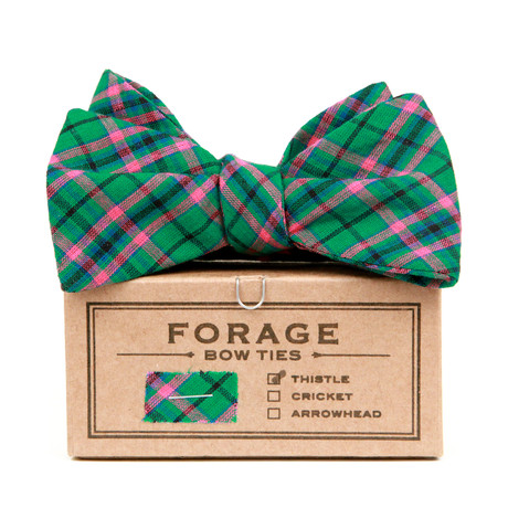 Holly Plaid Bow Tie // Thistle