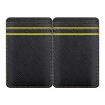 RFID Leather Magic Wallet (Yellow)