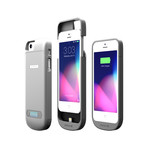 Elite Battery Case for iPhone 5 & 5S // Silver