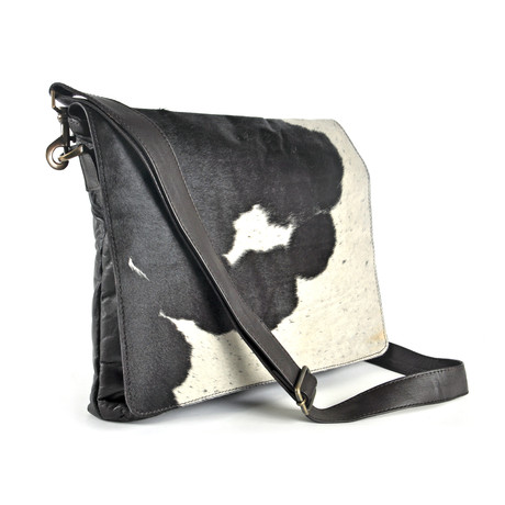 Cowhide Leather Messenger Bag // Mckinley  