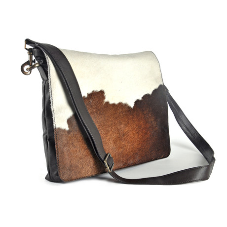Cowhide Leather Messenger Bag // Mohammad  
