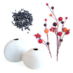 Glazed Berry // Pebble-Vase Pair