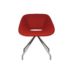 Red Chair // Swivel in Camira Red Wool
