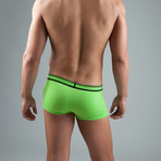 2 Pack Cotton Stretch Solid Brazilian Trunk // Green (L)