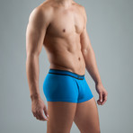 2 Pack Cotton Stretch Solid Brazilian Trunk // Blue (L)