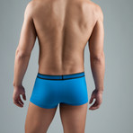 2 Pack Cotton Stretch Solid Brazilian Trunk // Blue (L)