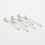 18/0 Modern Iced Tea Spoon // Set of 6 (Matte)