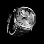 Bravado A3 (Stainless steel case, brushed dial, black rubber strap)