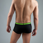 2 Pack Cotton Stretch Solid Brazilian Trunk // Green (L)