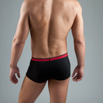 2 Pack Cotton Stretch Solid Brazilian Trunk // Red (L)