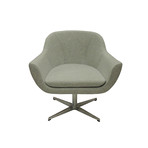 Green Lounge Chair // Swivel