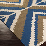 Alameda // Ivory, Olive, Cobalt (2' x 3')