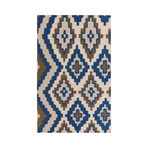 Alameda // Cobalt, Ivory, Gray (2' x 3')