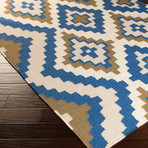 Alameda // Cobalt, Ivory, Gray (2' x 3')