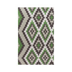 Alameda // Apple Green, Chocolate, Ash Gray (2' x 3')