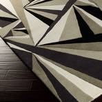 Destinations // Charcoal, Ash Gray, Moss (2' x 3')