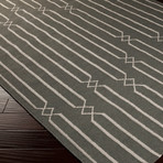 Frontier // Beige, Moss (3'6" x 5'6")