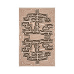 Labyrinth // Olive, Taupe (2' x 3')