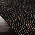 Mamba // Dark Forest, Ash Gray, Coral (2' x 3')