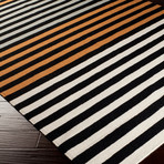 Sheffield Market // Beige, Orange, Black (2' x 3')