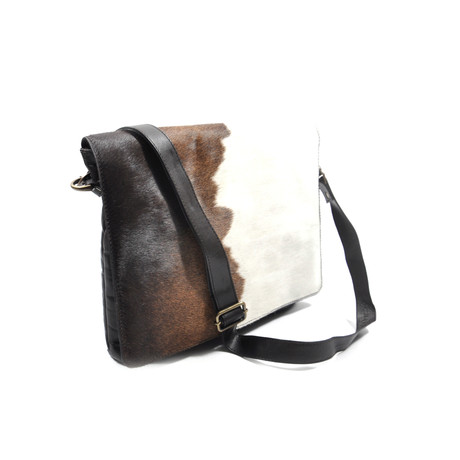 Cowhide Leather Messenger Bag // Harris  