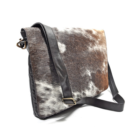 Cowhide Leather Messenger Bag // Keith  