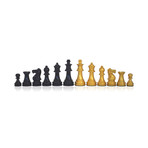 Chess Pieces // Traditional (Gold, Black)